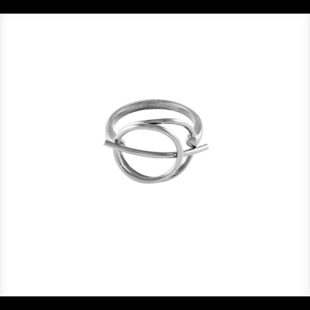 Wanderlust & Co NIP Infusion Ring size 6 silver